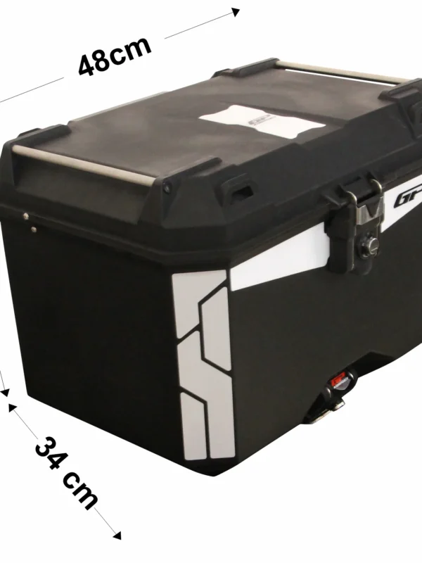 GP Kompozit Universal 45 lt Plastik Motosiklet Çantası Siyah