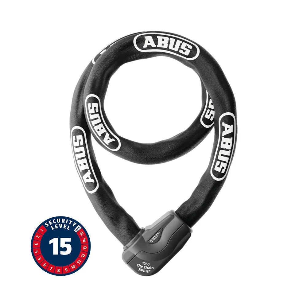 ABUS GRANIT CityChain XPlus™ 1060/140 Black – Premium Motosiklet Zincir Kilidi